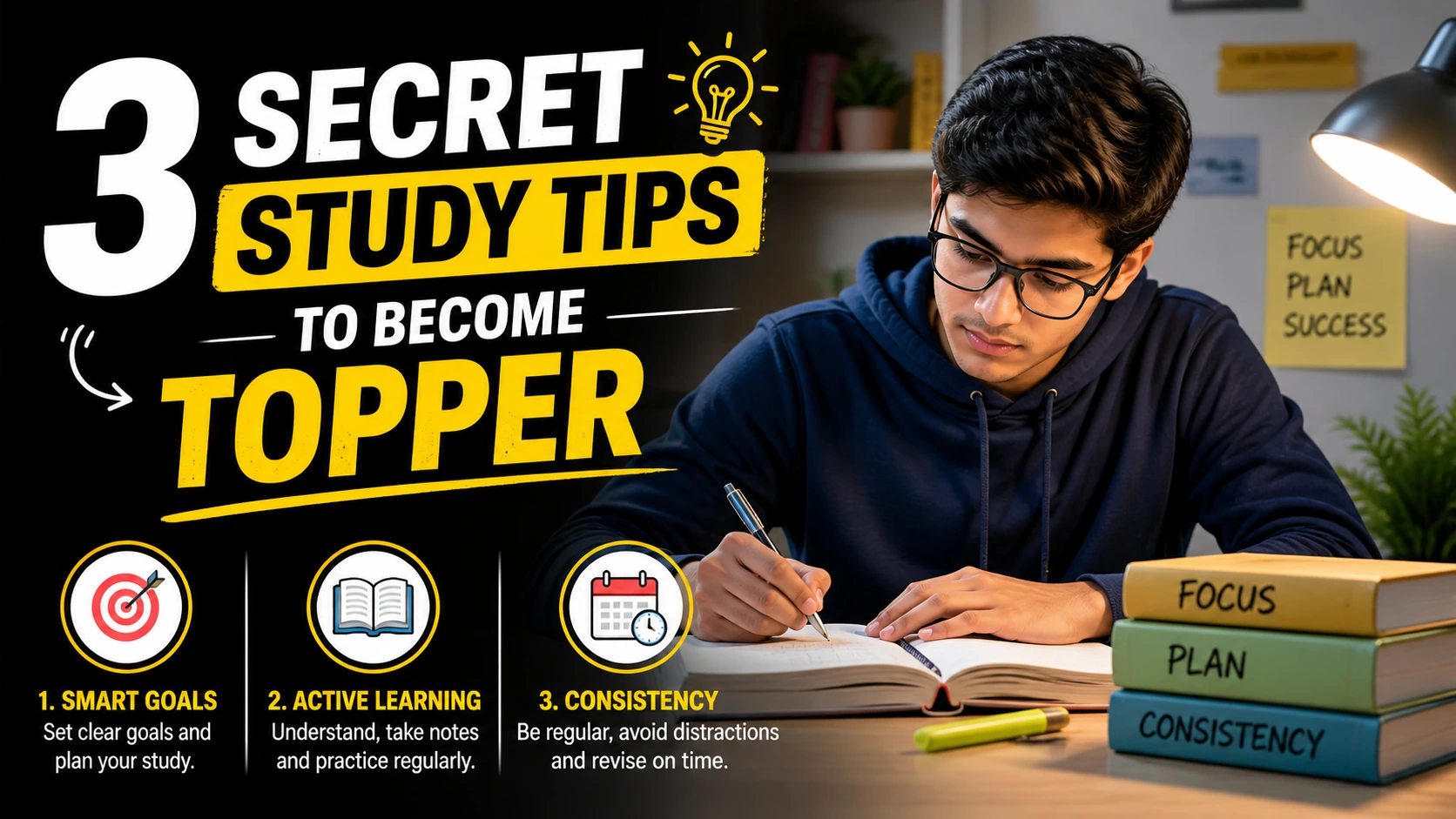 3 Secret Study Tips to Become Topper